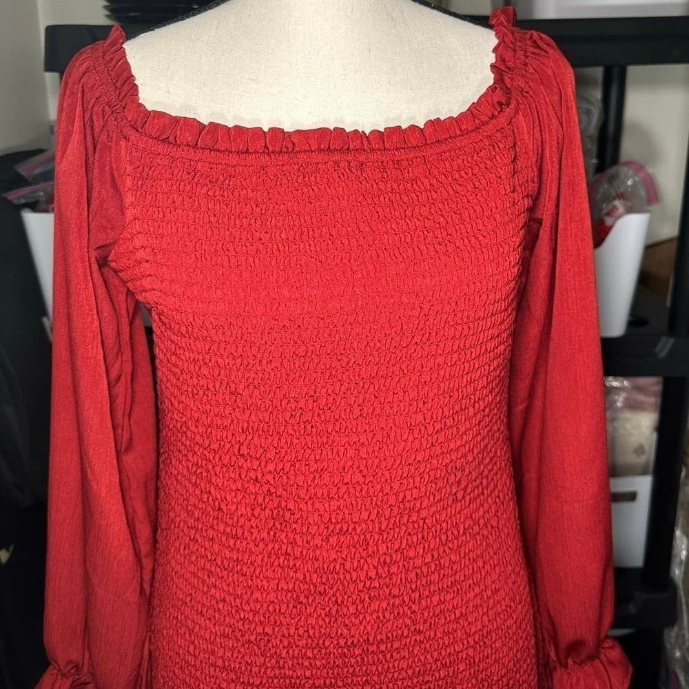 Baltic Born Smocked Esther fitted off the shoulder Dress XL - Picture 3 of 6